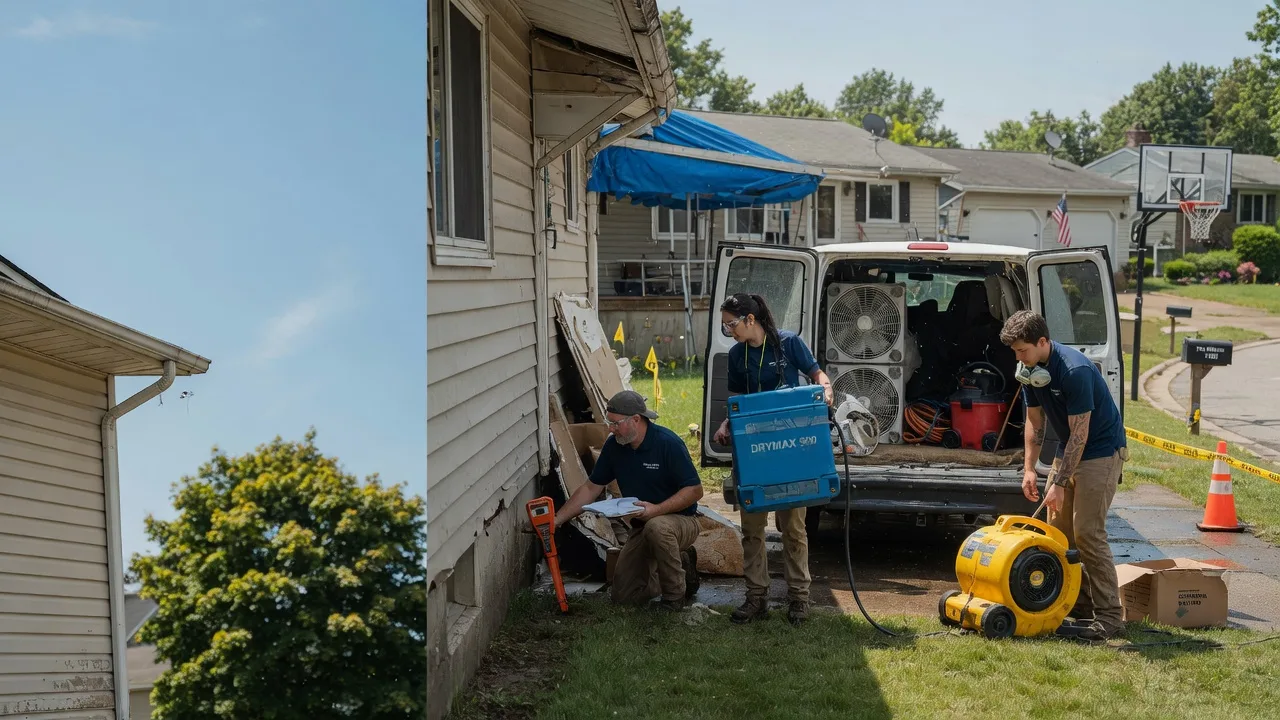 Ceiling Leak Cleanup in Lancaster, OH near me